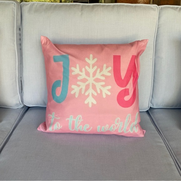 Pink Christmas Pillow  - Coquette Holiday Decor - Picture 10 of 16
